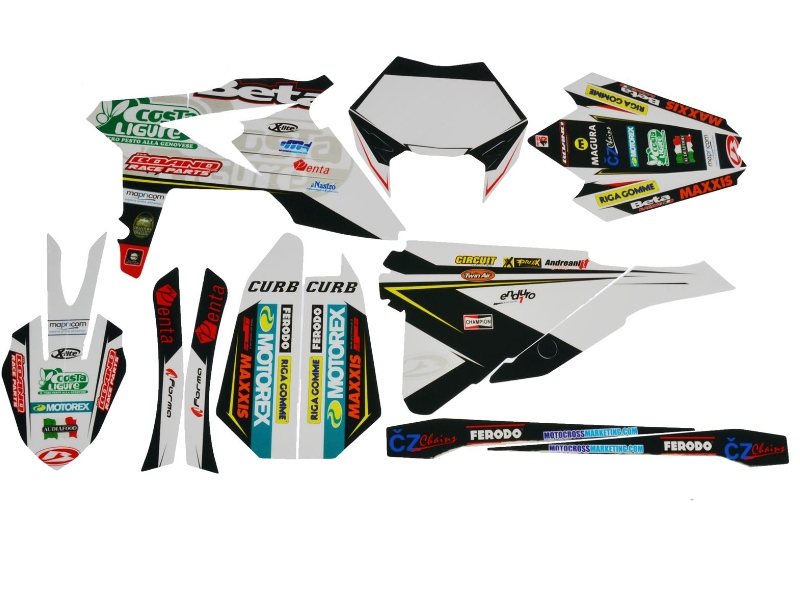 Stickerset WHITE Beta Enduro Femon